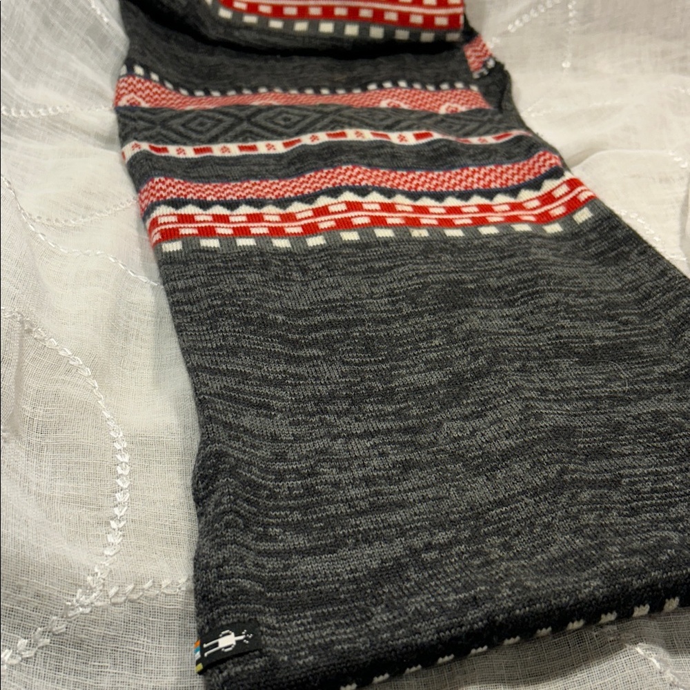 Smartwool infinity scarf with nordic pattern